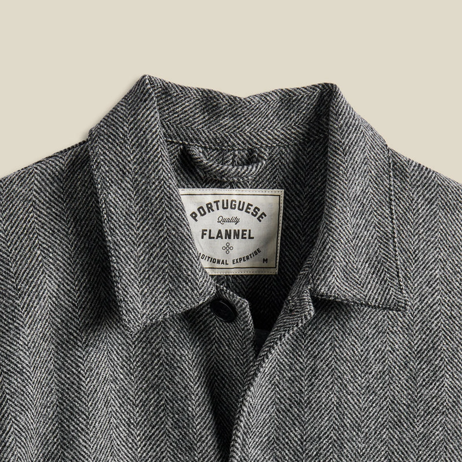 Labura Herringbone Wool - Grey - Image 2