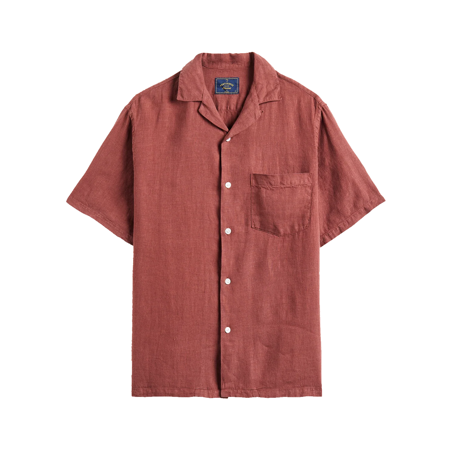 Linen Camp Collar - Bordeaux