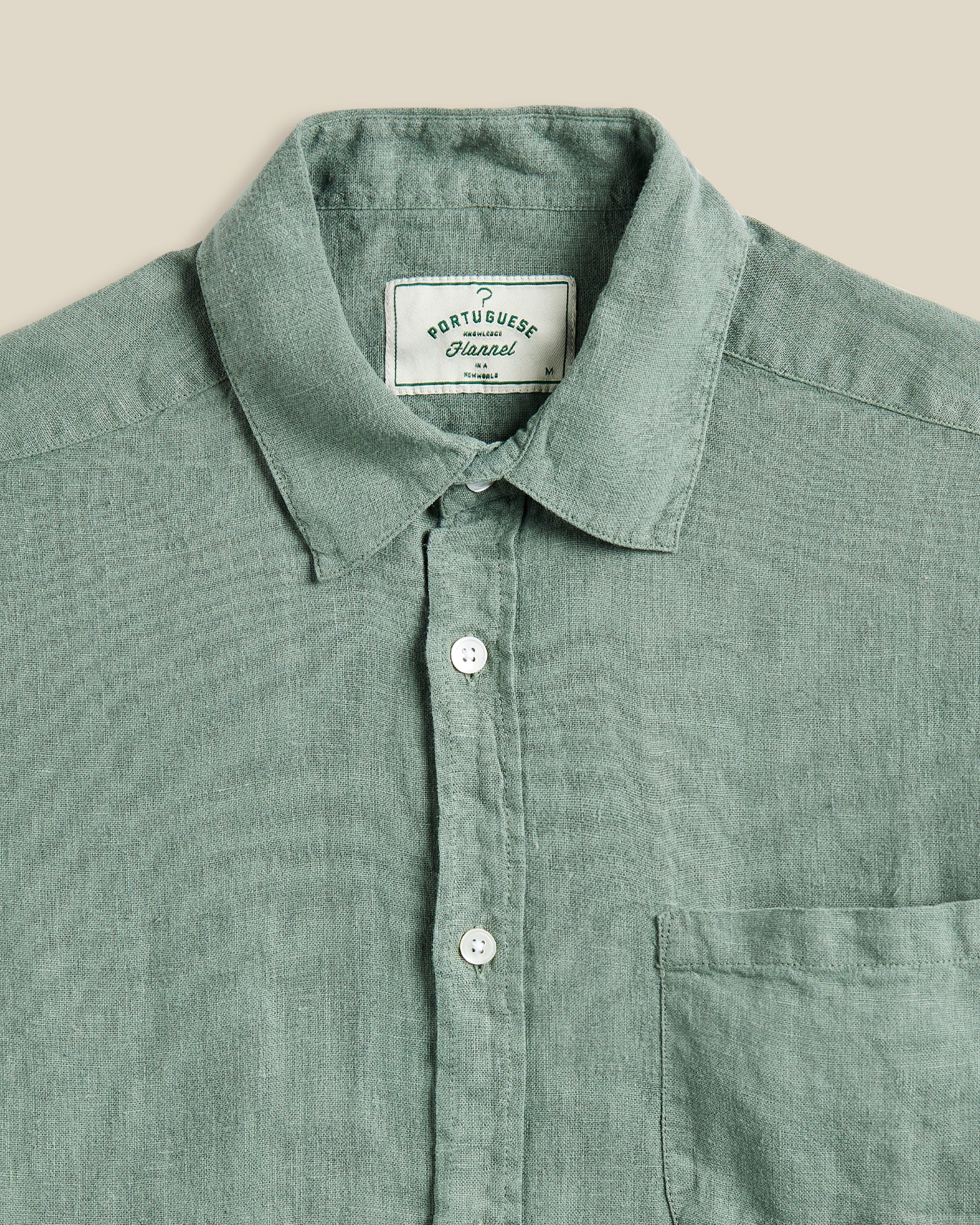 Linen Long Sleeve - Dry Green - Image 2