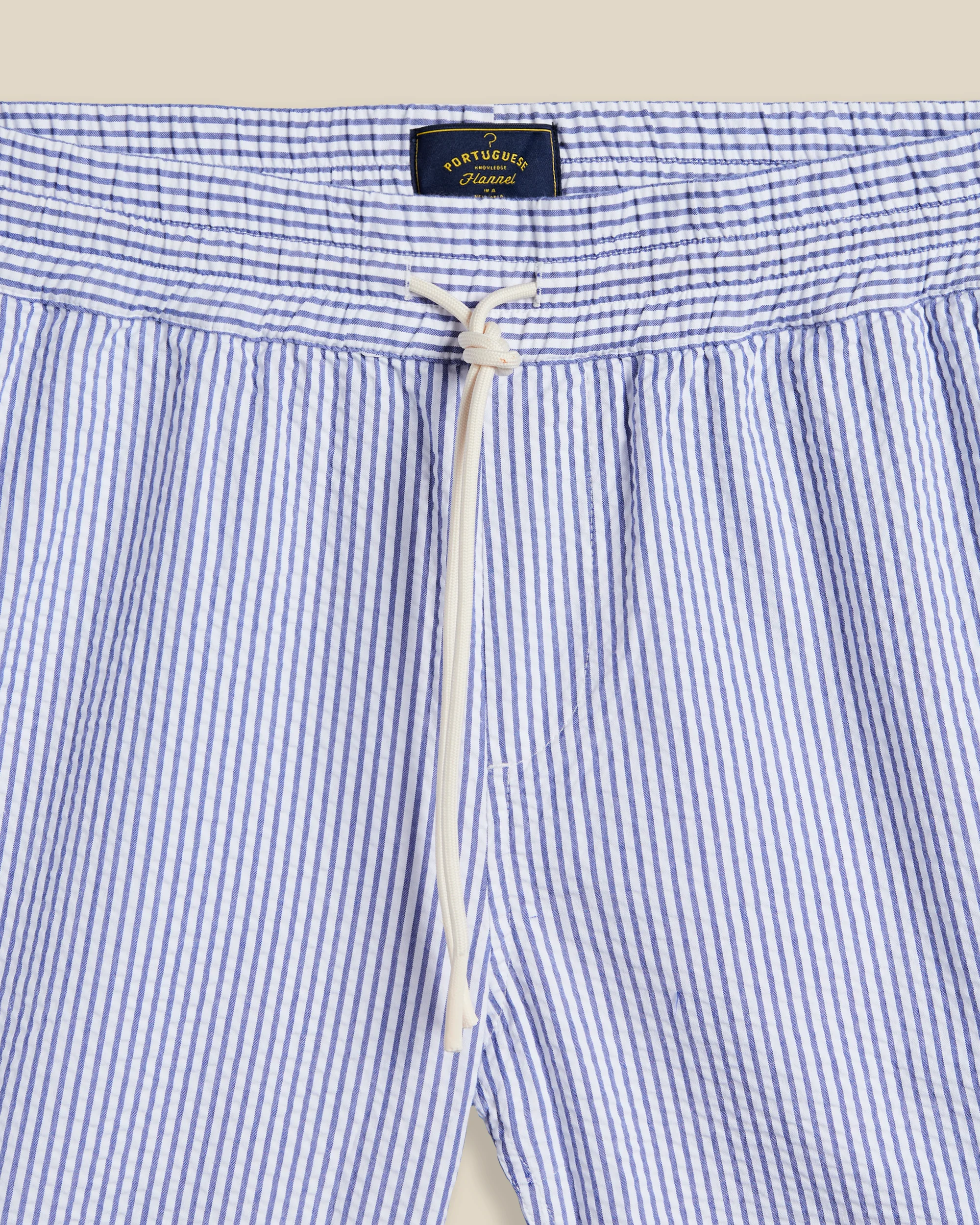 Seersucker Shorts - Blue/White - Image 3