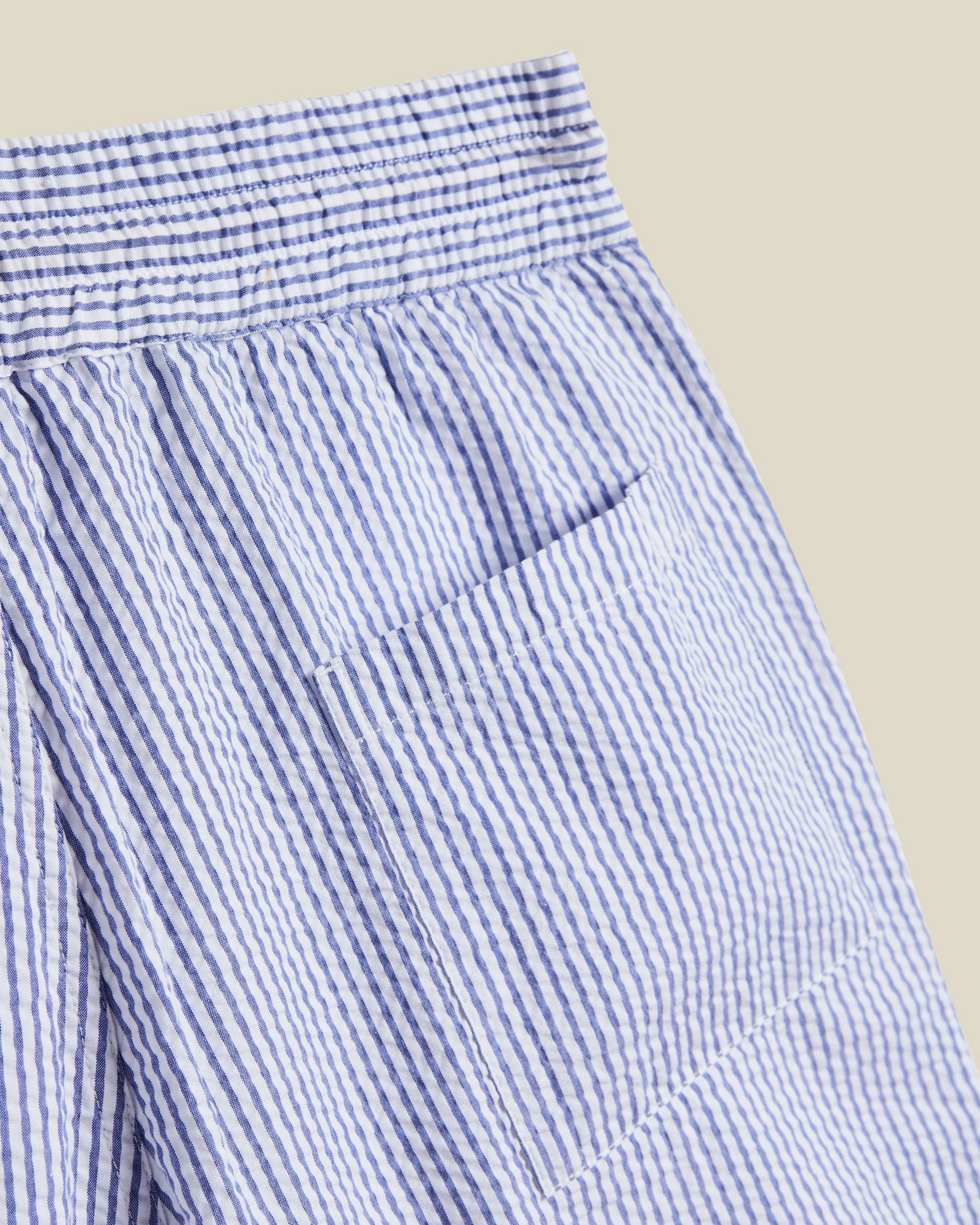 Seersucker Shorts - Blue/White - Image 4