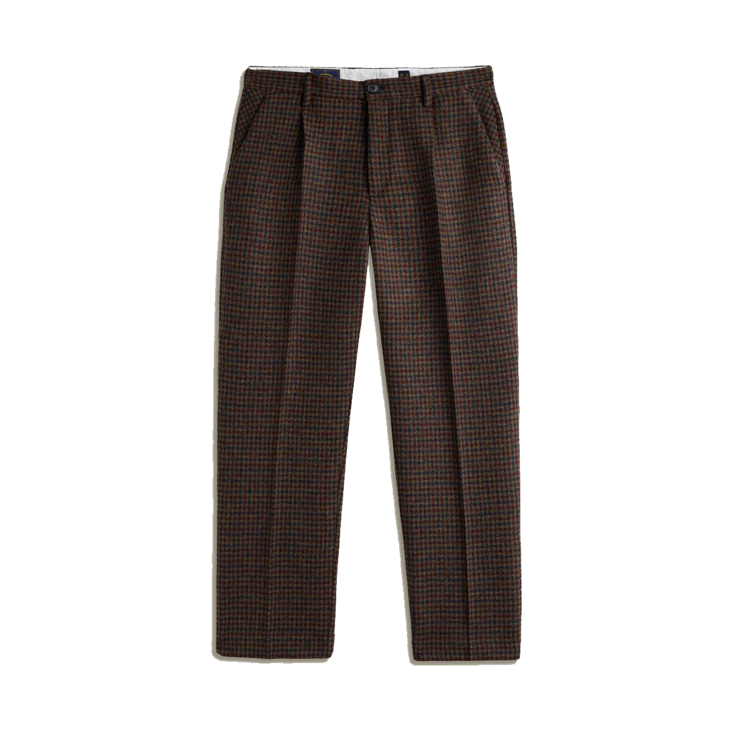Single Pleat Trouser - Pied Poule