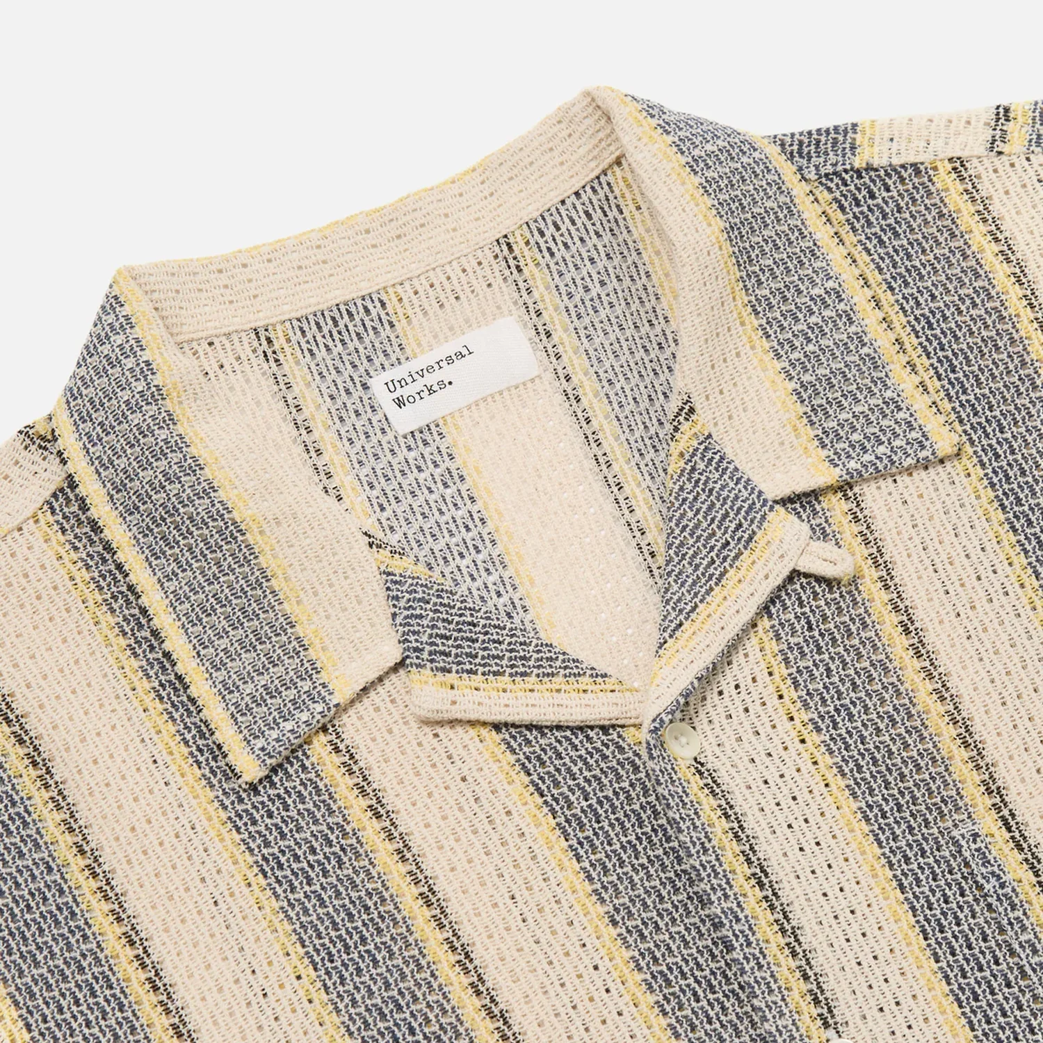 Road Shirt - Grey/Yellow Cotton Lattice - Image 2