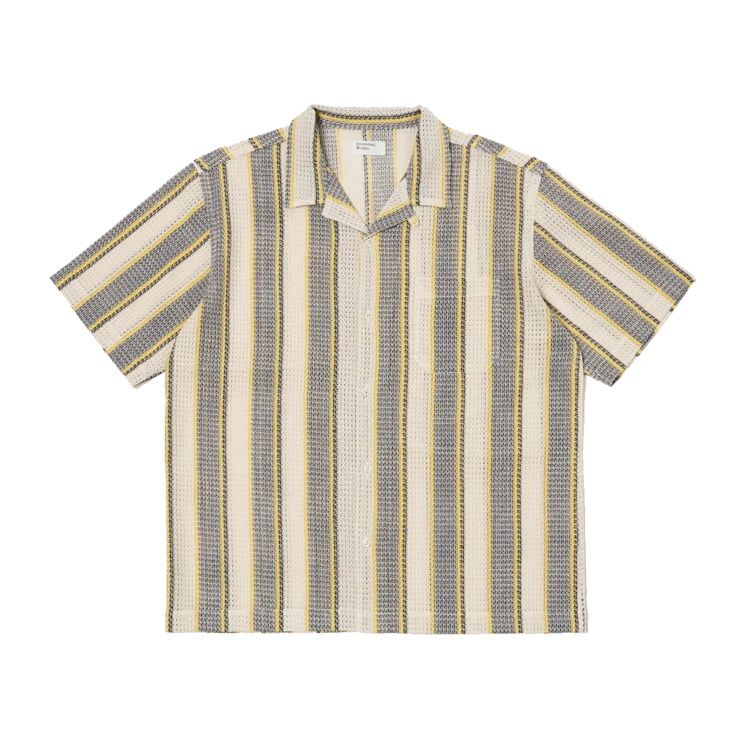 Road Shirt - Grey/Yellow Cotton Lattice - Image 3