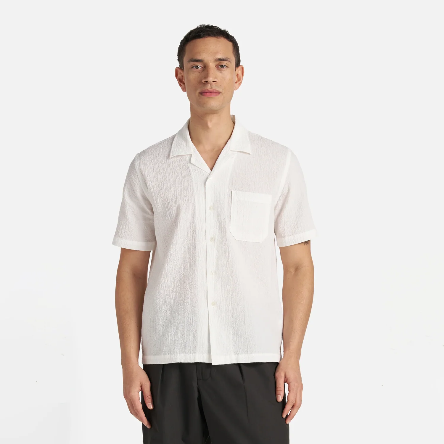 Road Shirt - White Seersucker - Image 3