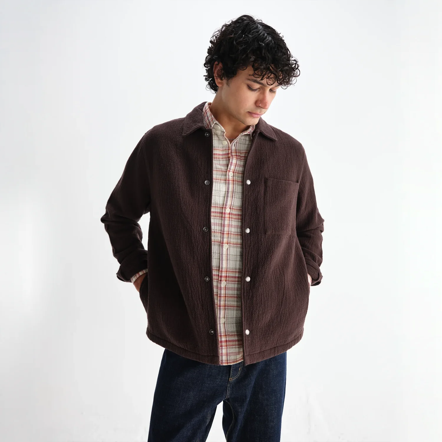Romer - Black Heavy Crinkle Cotton Overshirt - Image 3