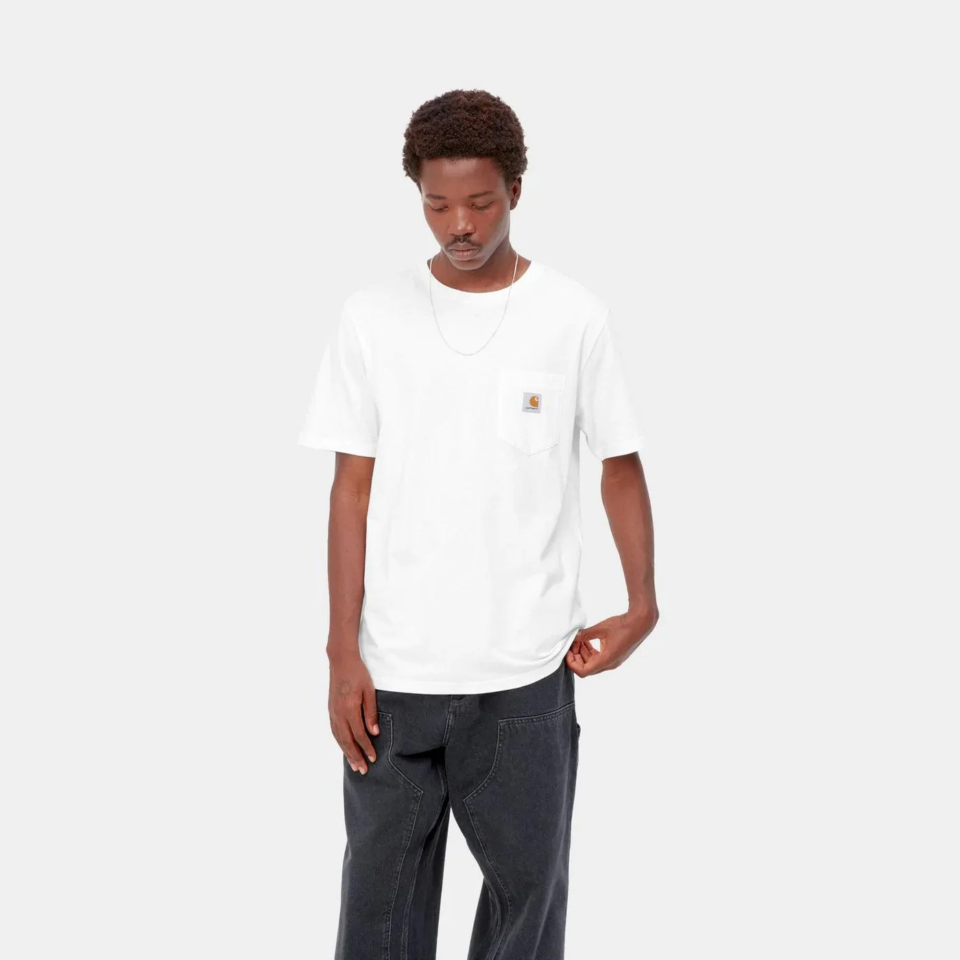 S/S Pocket Shirt - White - Image 3