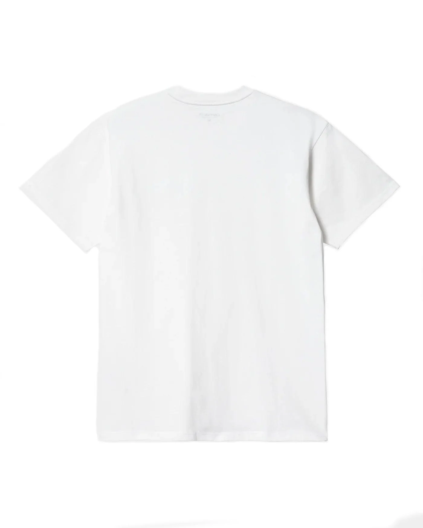 S/S Script Embroidery Tee - White / Black - Image 2