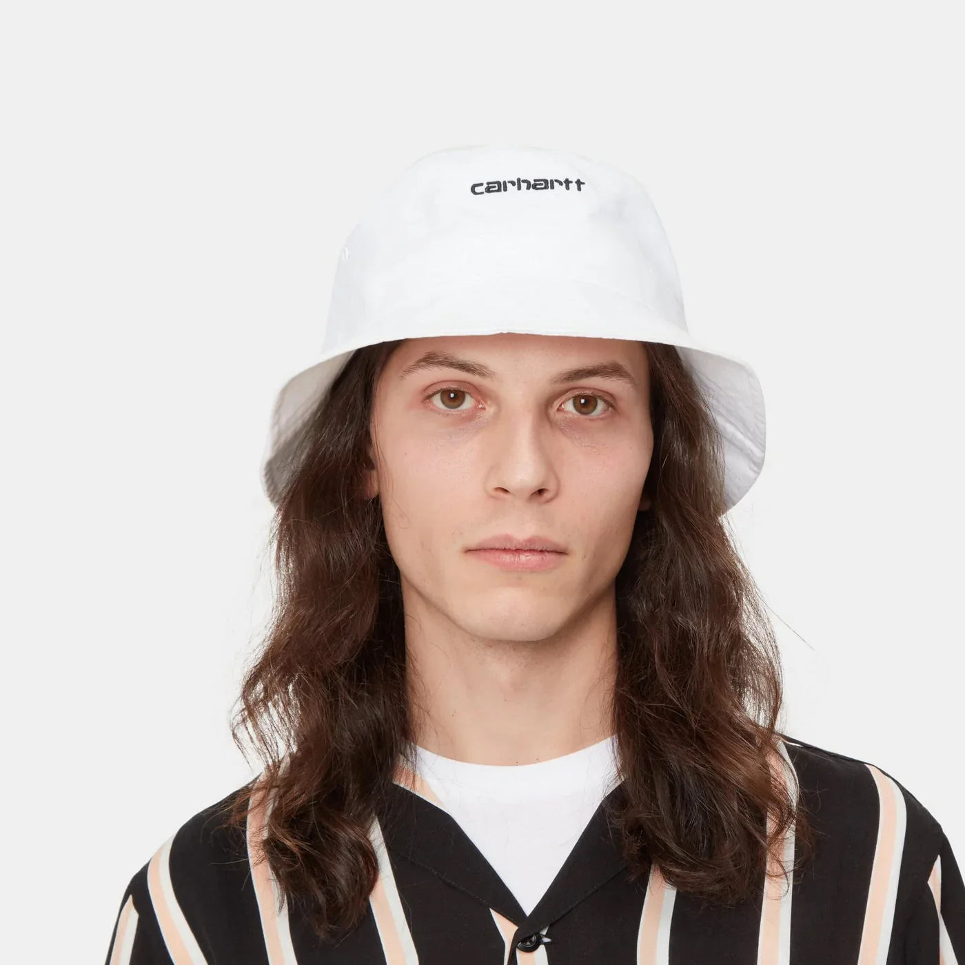 SCRIPT BUCKET Hat - White - Image 2