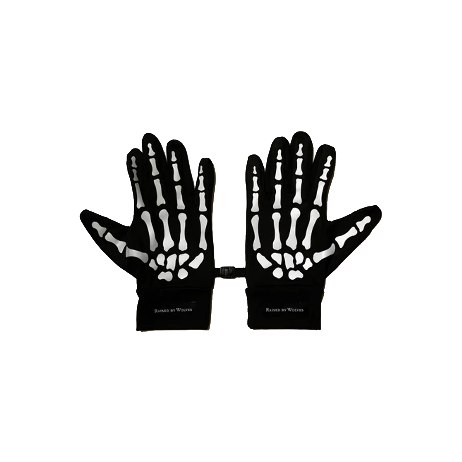 Skeleton Running Gloves - Black