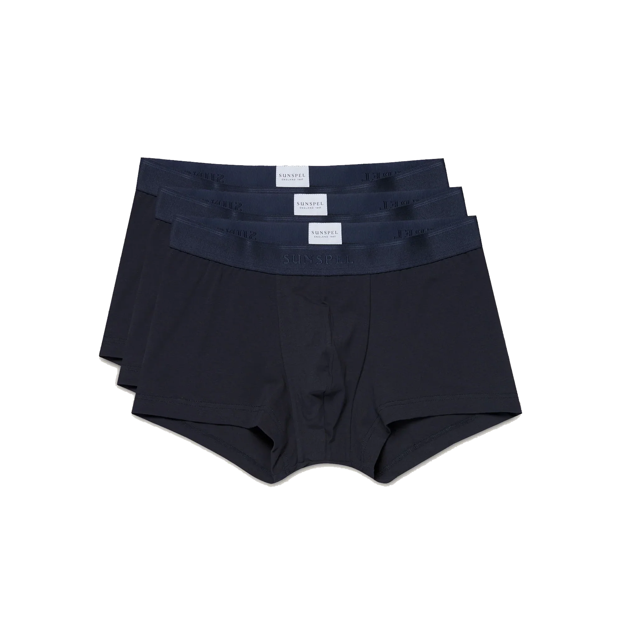 Soft Stretch Cotton Three Pack - Navy