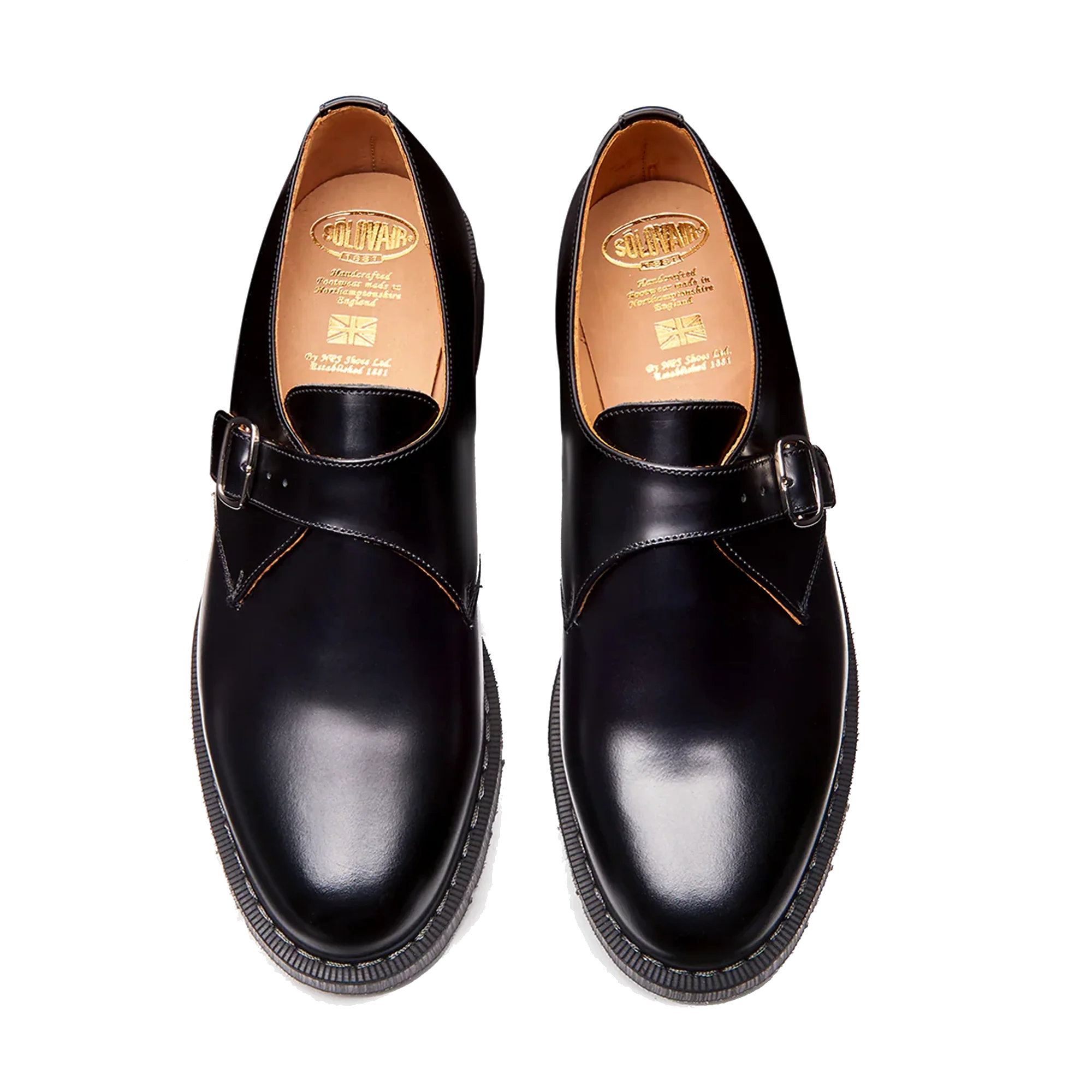 Single Buckle Monk Shoe - Black Hi-Shine - Image 3