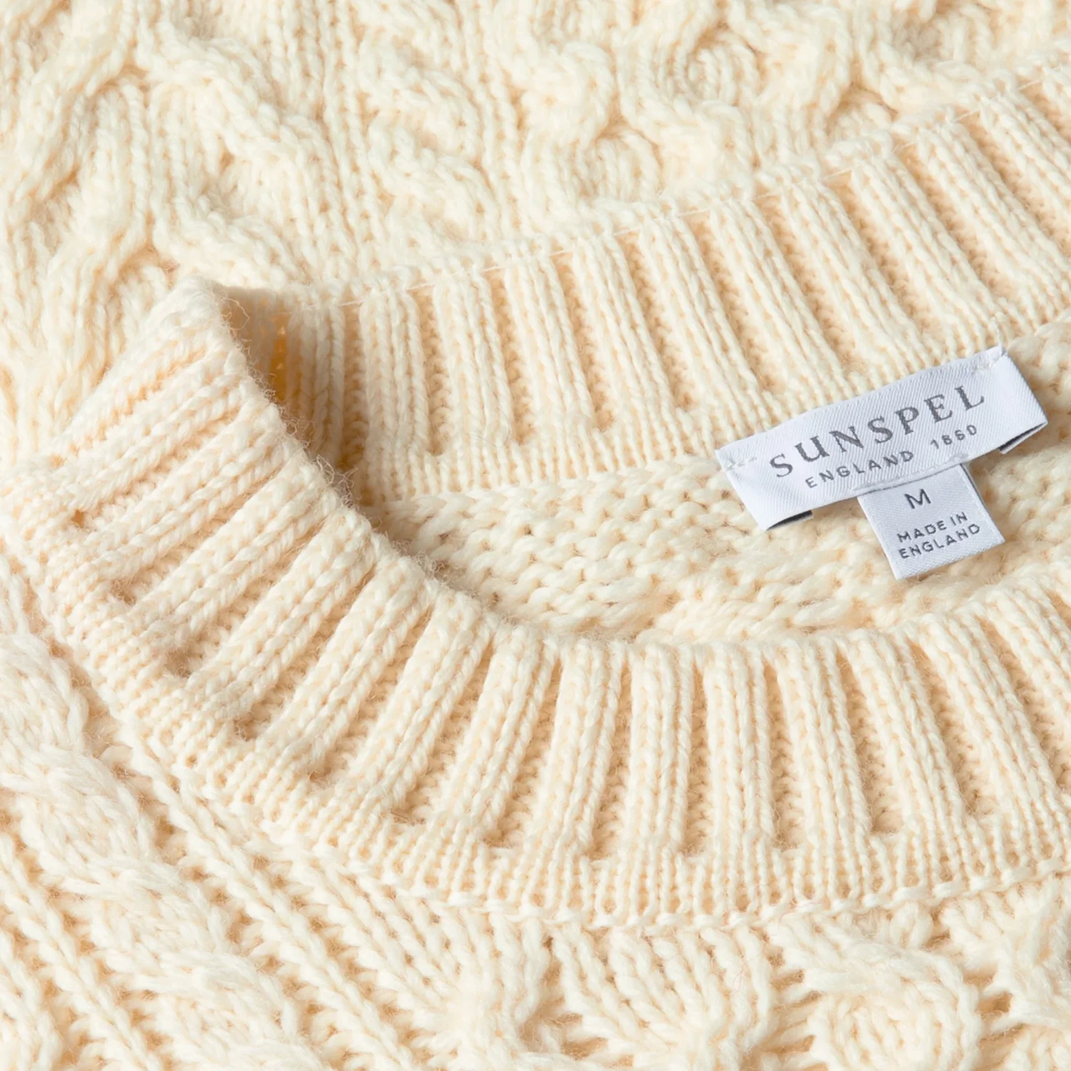 Cable Knit Jumper - Ecru - Image 2