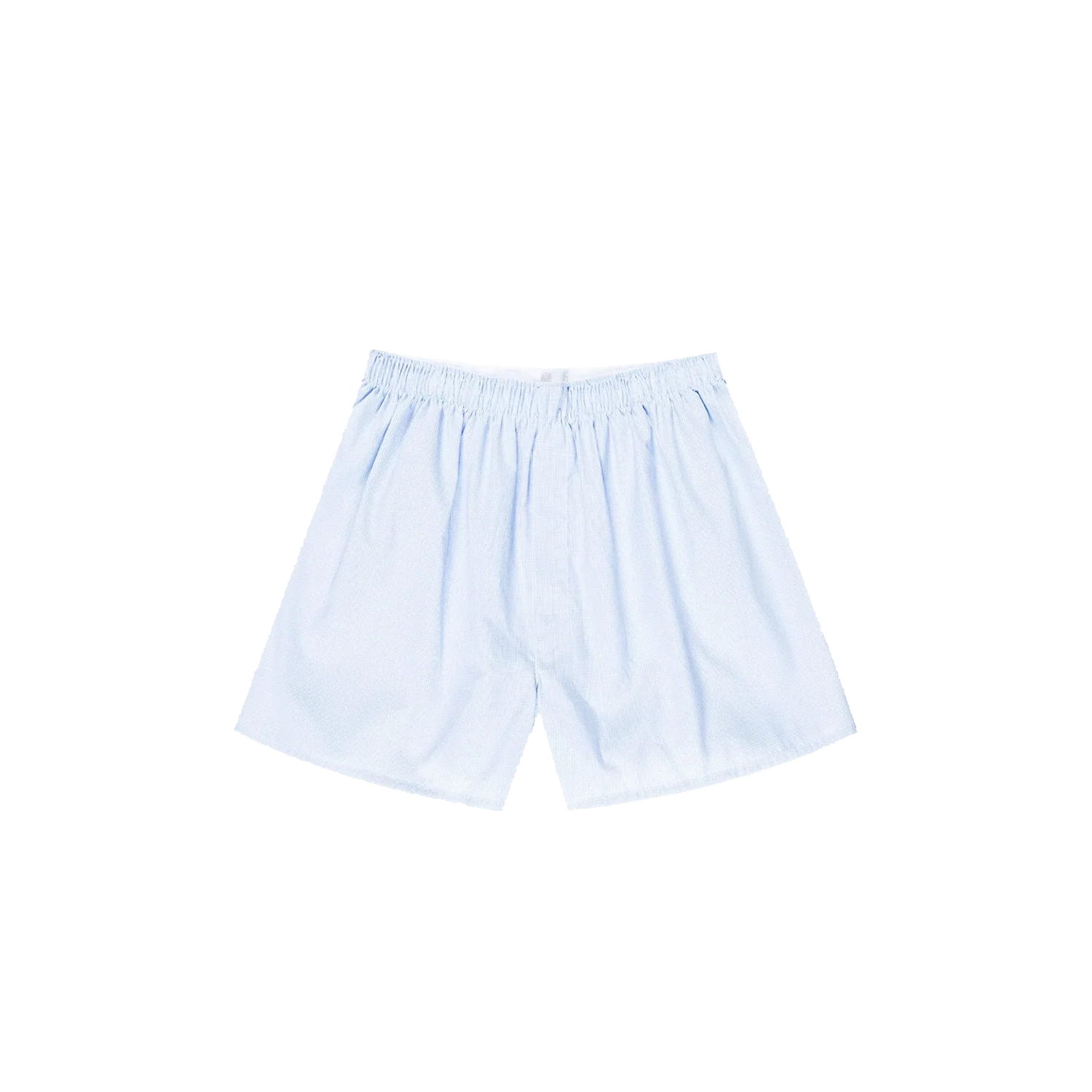 Classic Boxer Short - Light Blue Micro Gingham
