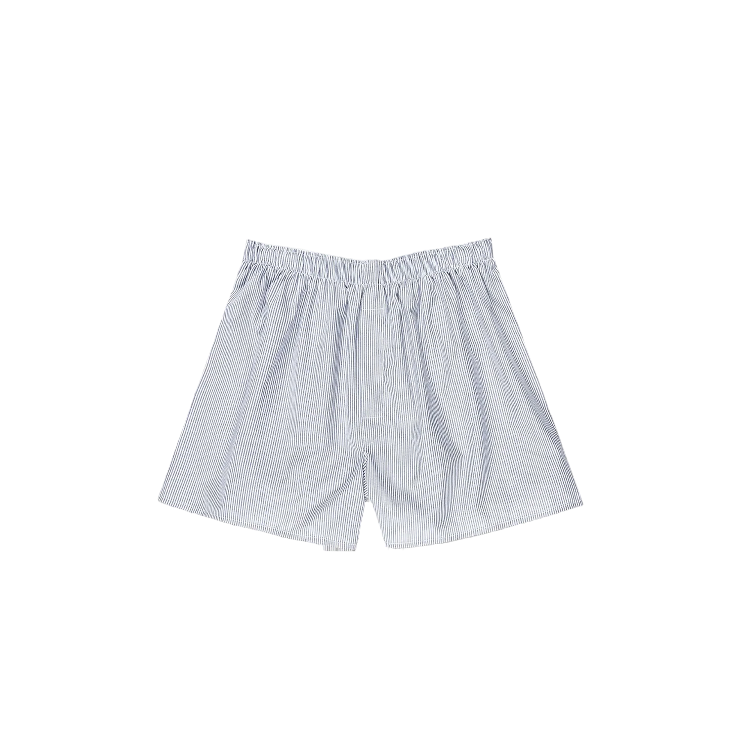 Classic Boxer Short - White/Navy Pinstripe