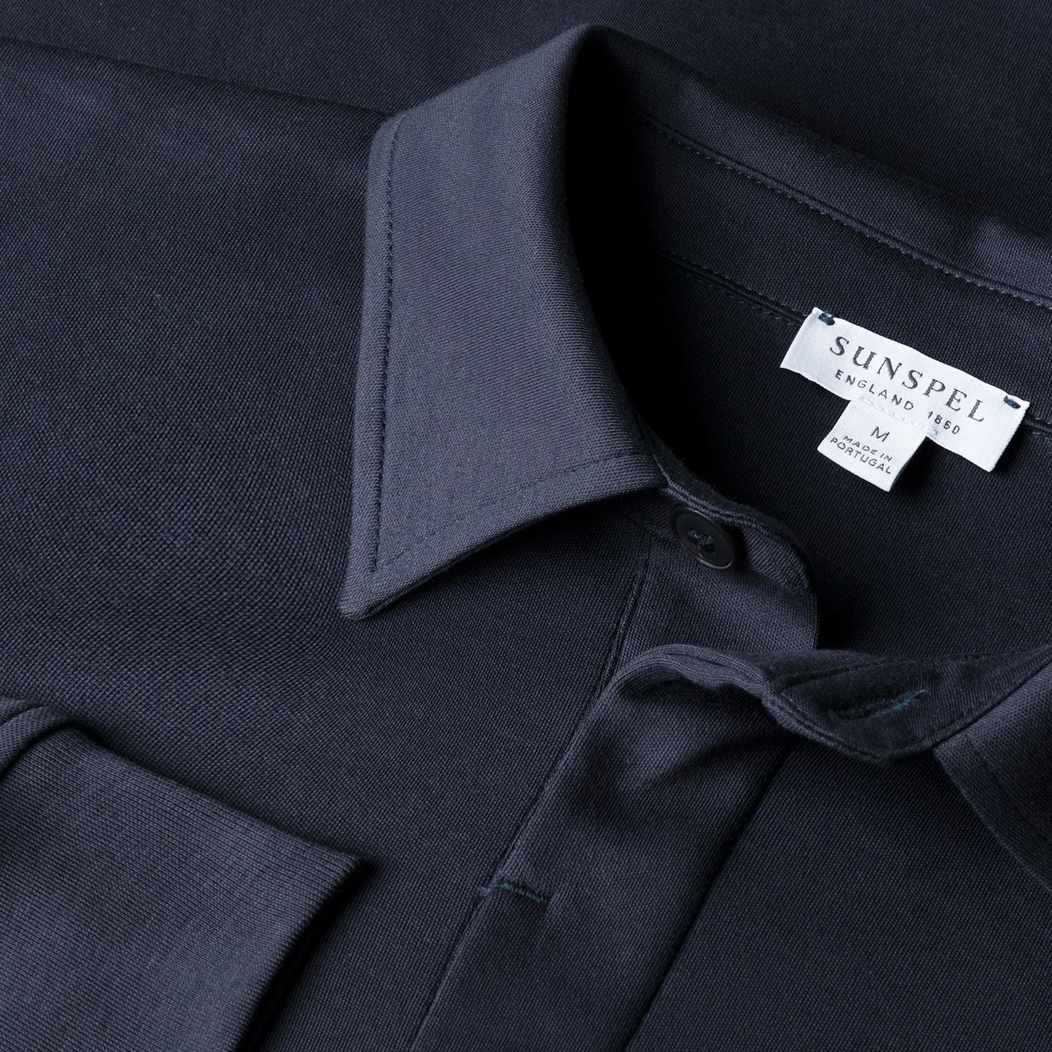 Heavyweight Polo Shirt - Navy - Image 3