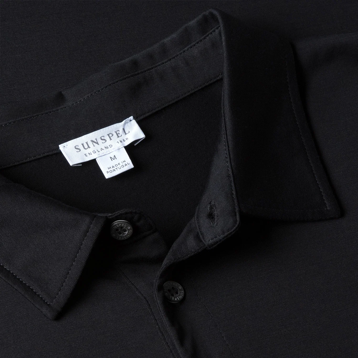 S/S Polo Shirt - Black - Image 4