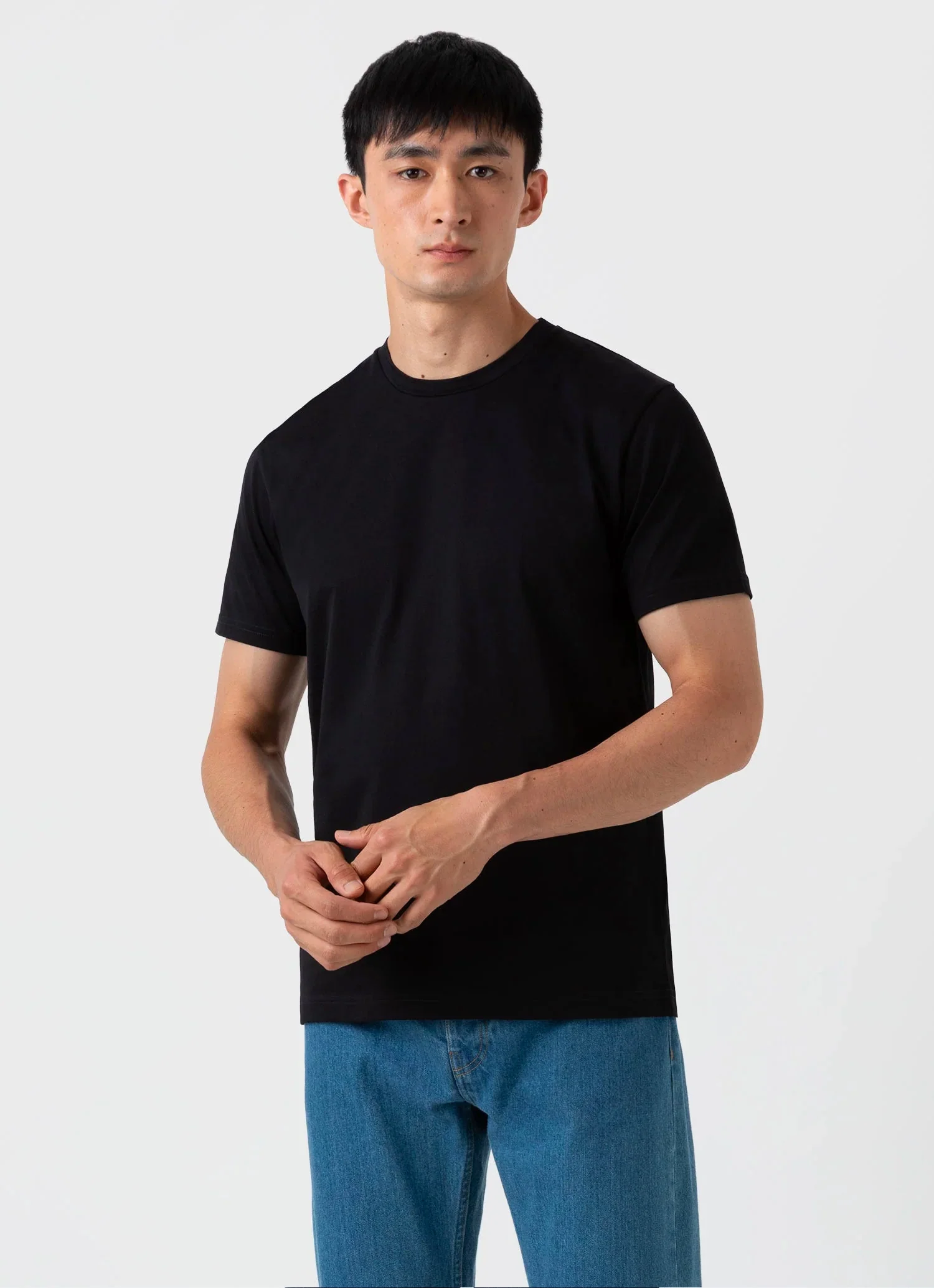 S/S Riviera Midweight T-Shirt - Black - Image 5