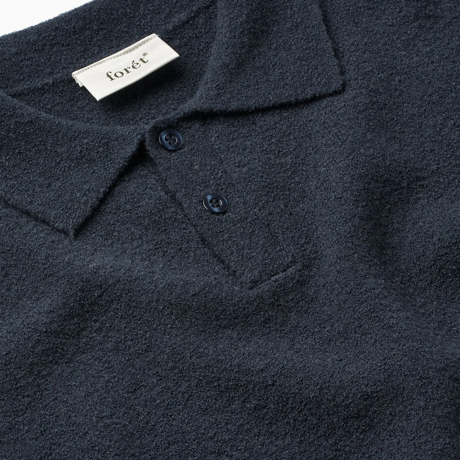 Timber Brushed Polo Knit - Navy - Image 2