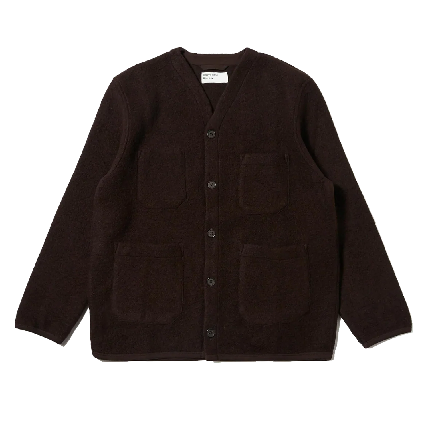 Cardigan Wool Fleece - Brown