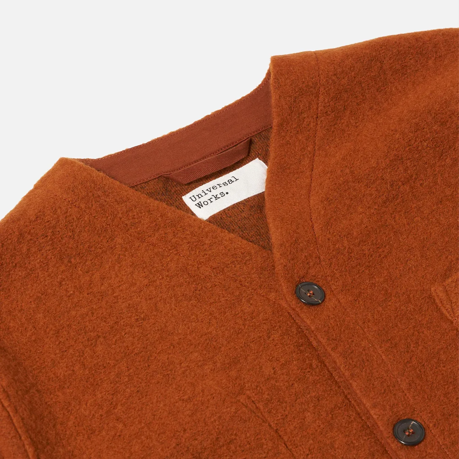 Cardigan Wool Fleece - Rust - Image 2