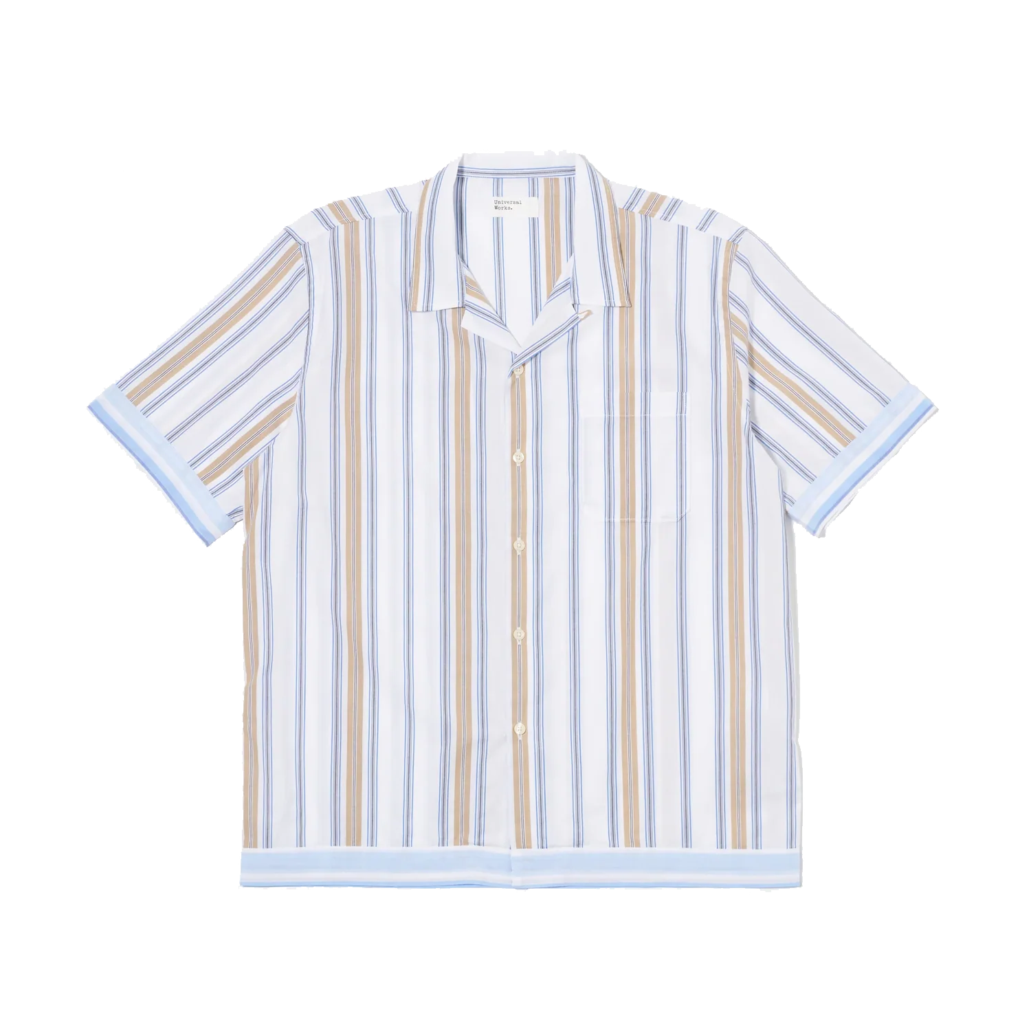 Dean Road Shirt - Blue/Sand Pop Stripe Three