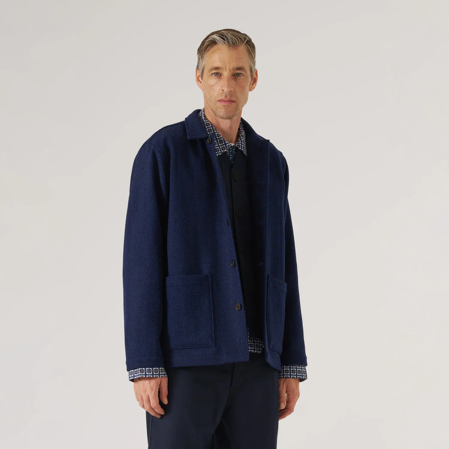 Easy Jacket - LW Indigo Harris Tweed - Image 3