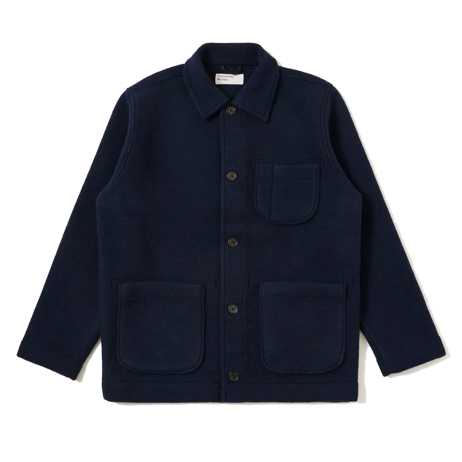 Field Jacket II - Techno Melton Plain Navy