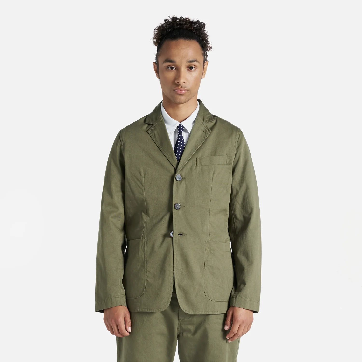 London Jacket - Olive Twill - Image 5