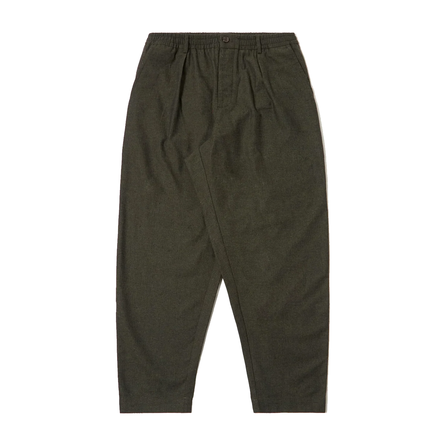 Pleated Track Pant Lucca Suiting - Olive
