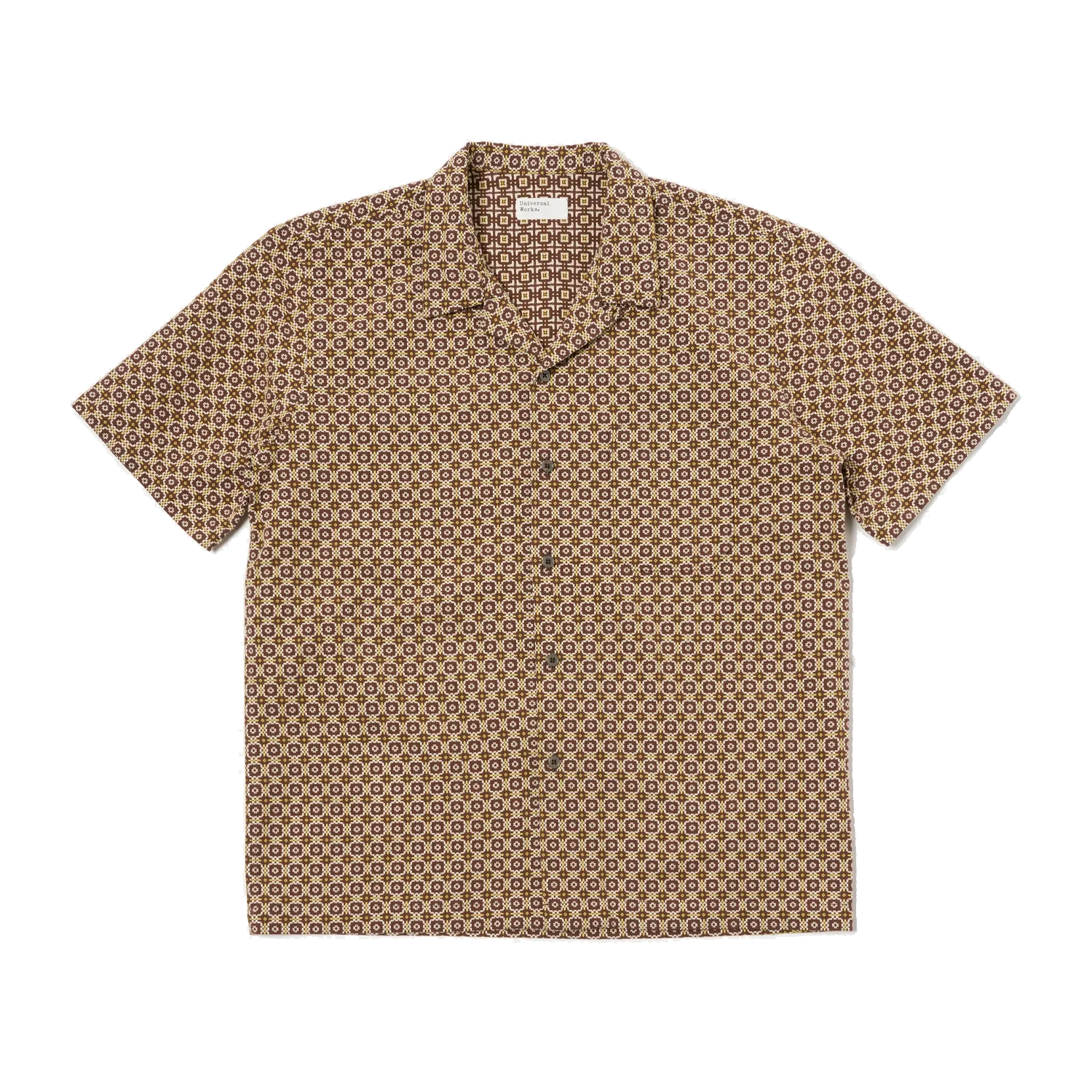Road Shirt - Brown Tile 1 Cotton