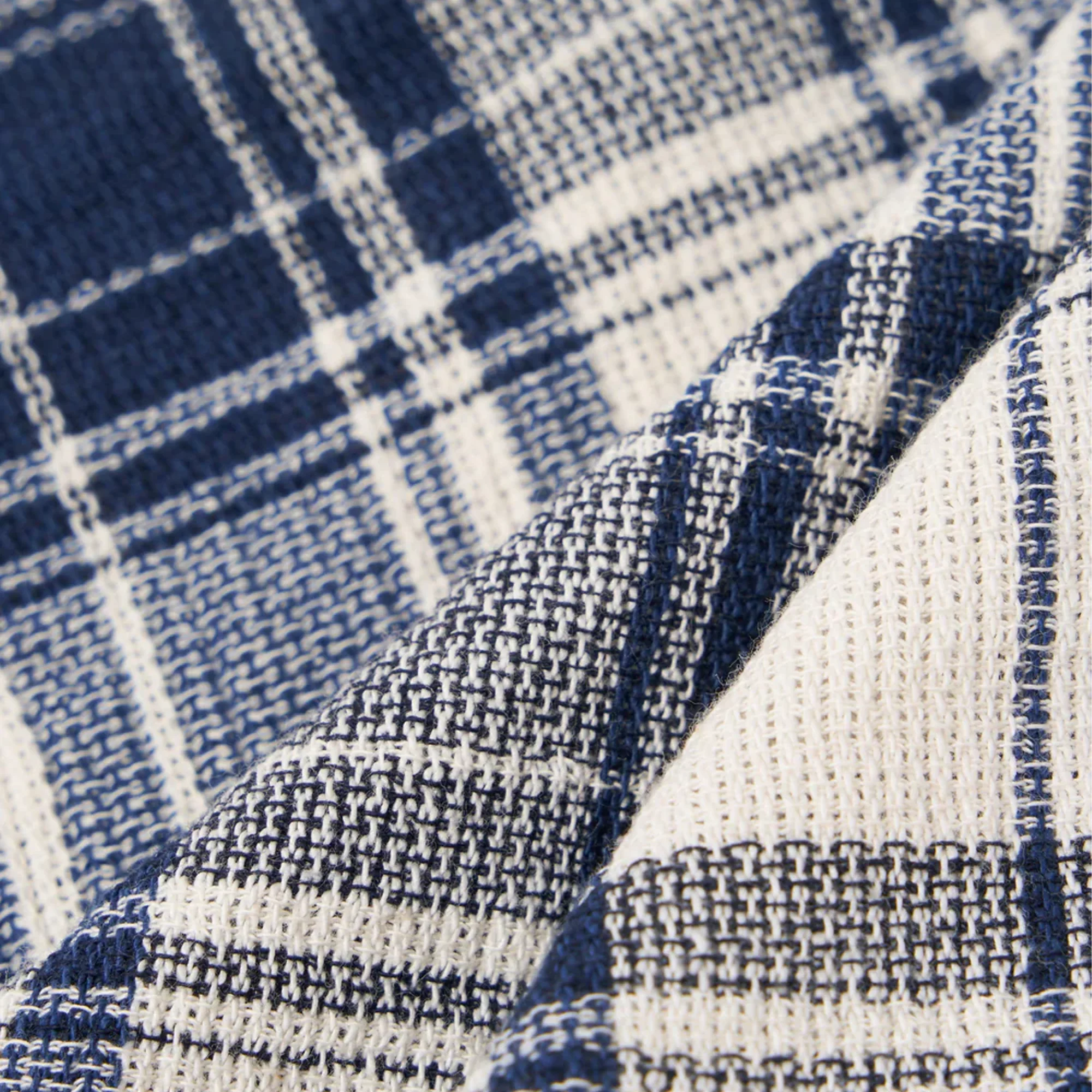 Texture Plaid Tie - Navy - Image 2