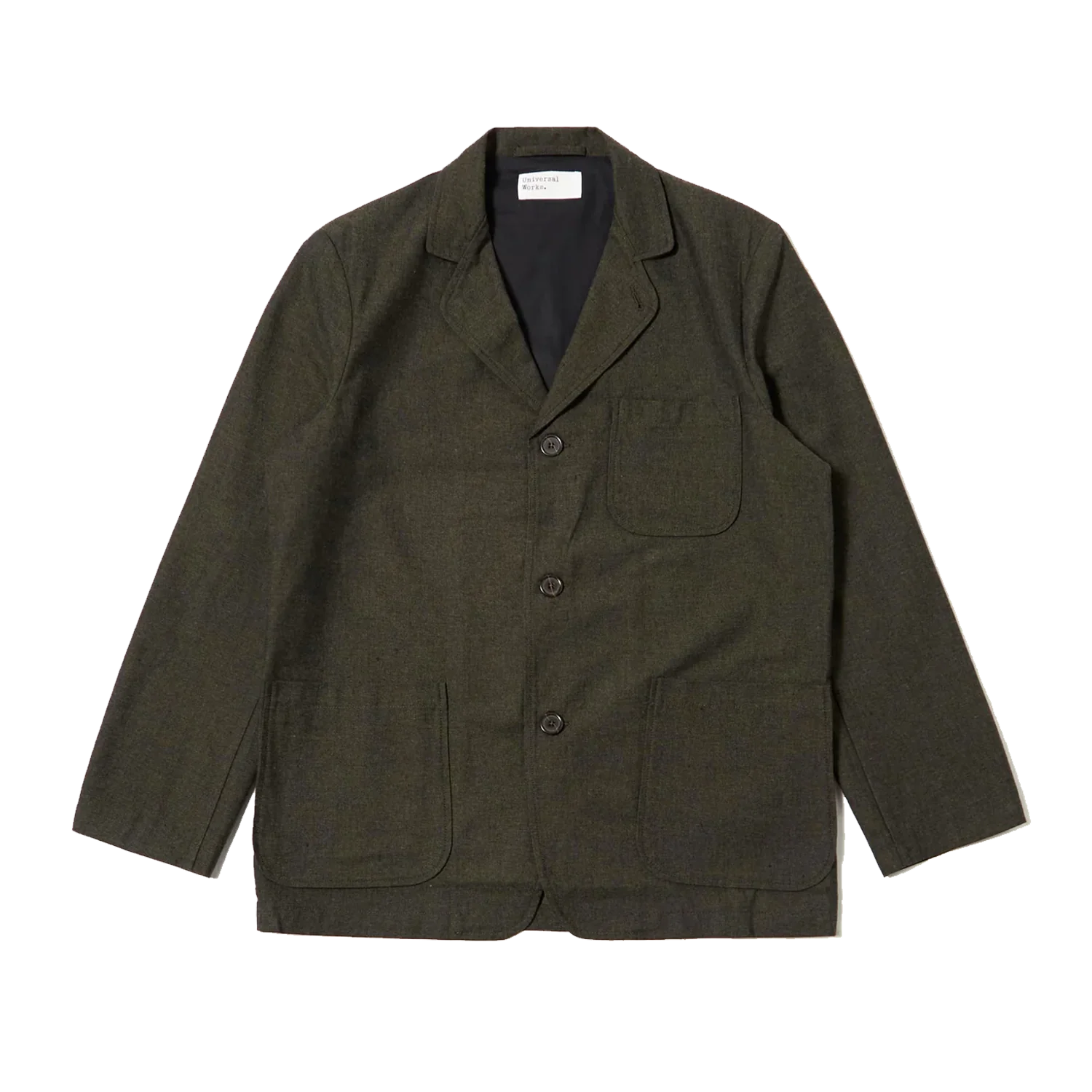 Three Button Jacket Lucca Suiting - Olive