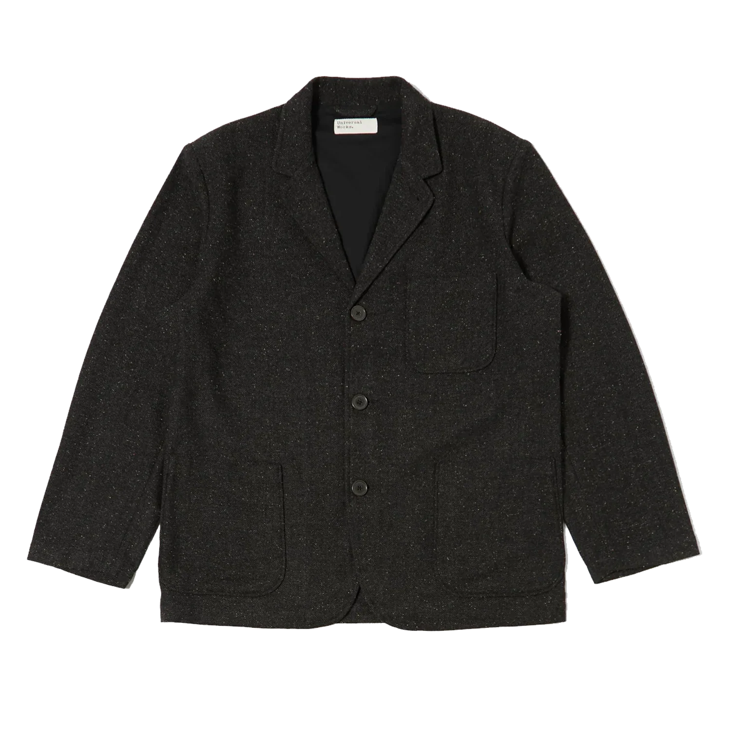 Three Button Jacket - Salt & Pepper Tweed