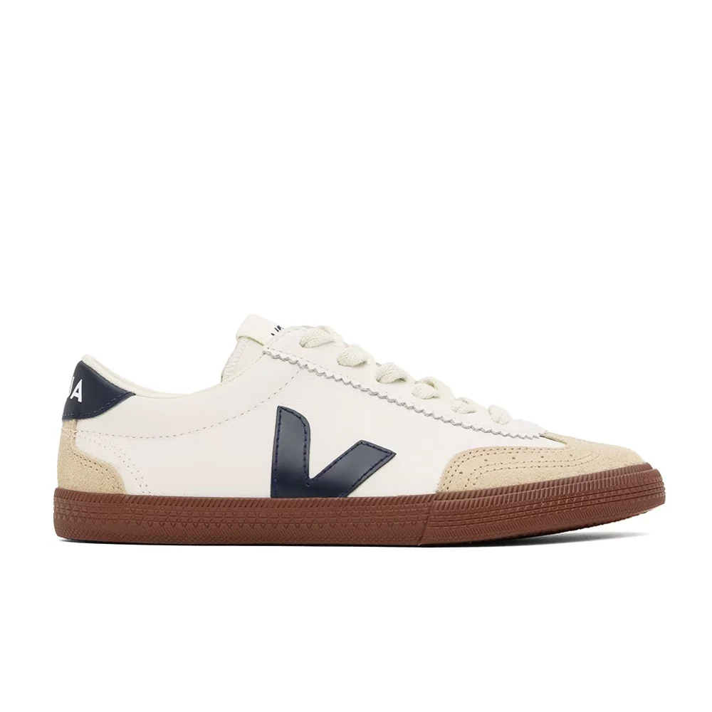 Volley Leather - White/Nautico/Bark