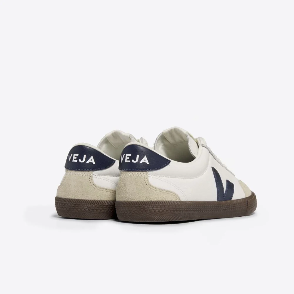 Volley Leather - White/Nautico/Bark - Image 3