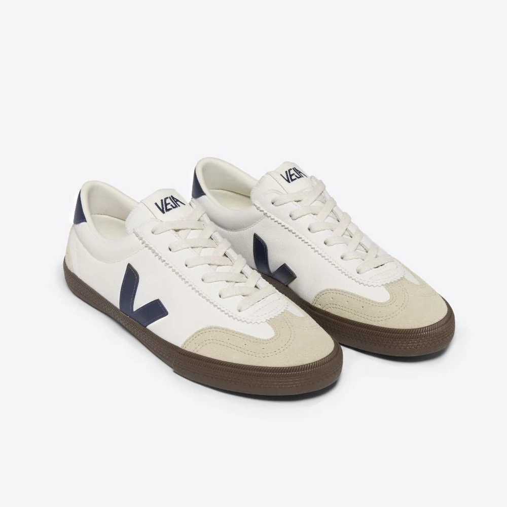 Volley Leather - White/Nautico/Bark - Image 4