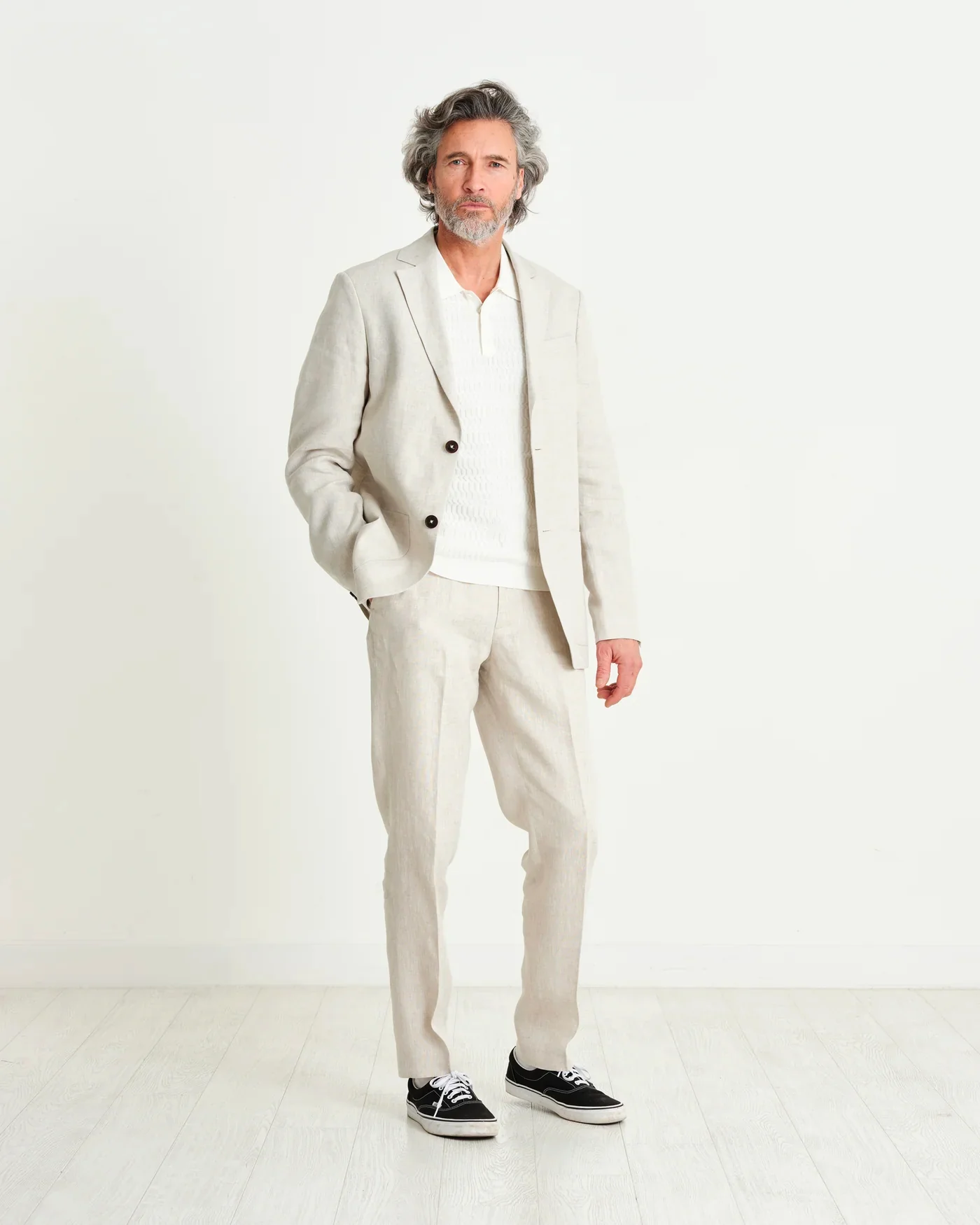 Alp Smart Trouser - Natural Linen - Image 2