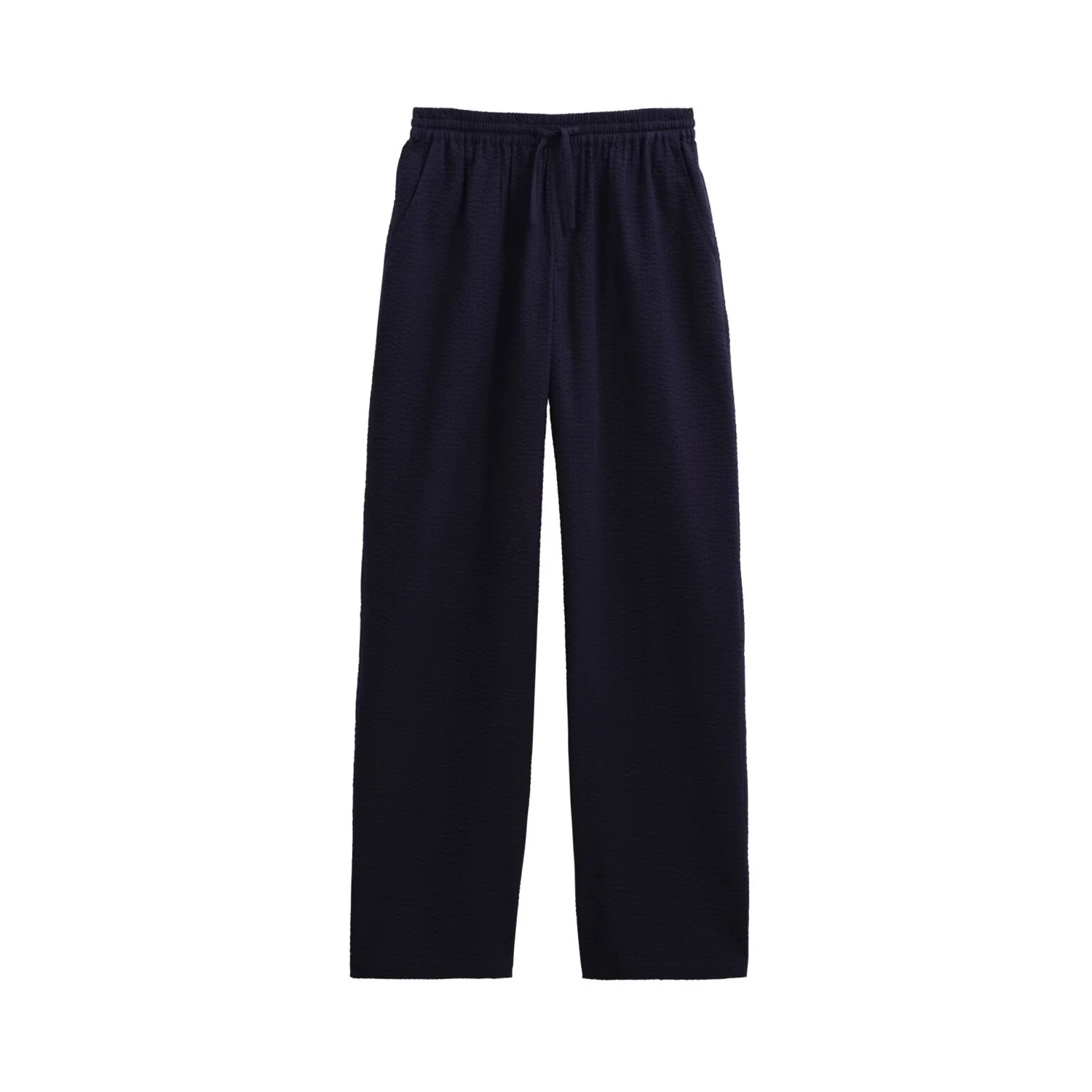 Campbell Seersucker Trouser - Navy