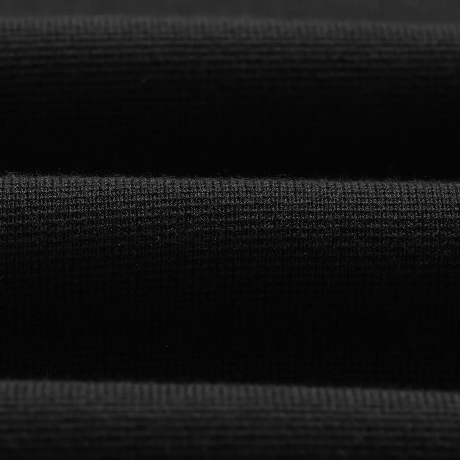 Carter Open Collar Polo Milano Knit - Black - Image 2