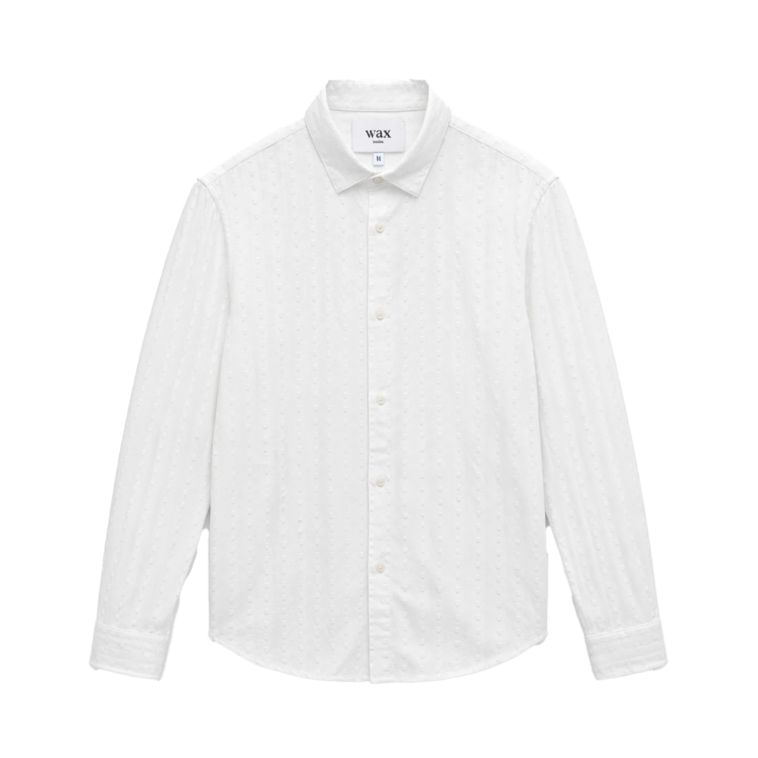 Dartford Dobby Stripe Organic Cotton Shirt - White