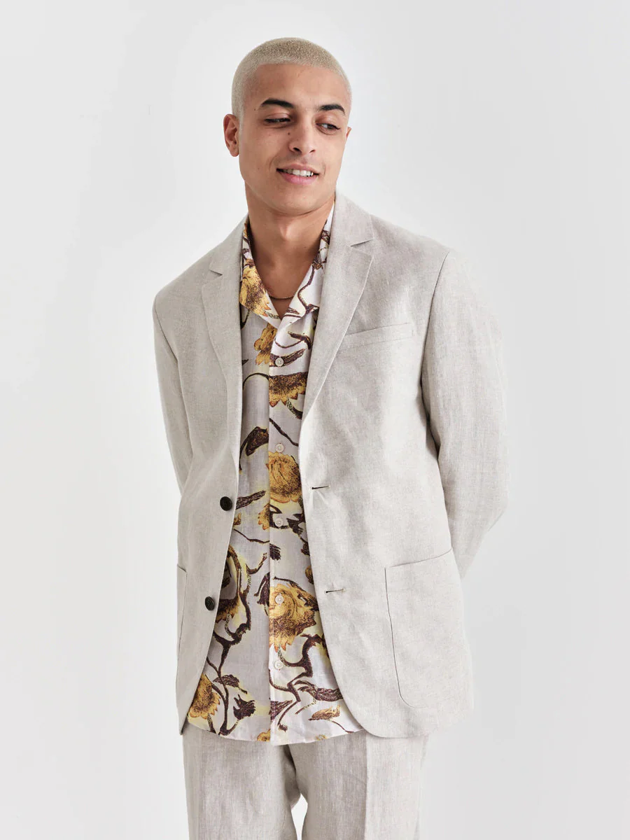 Fintry Linen v3 Blazer - Natural - Image 4
