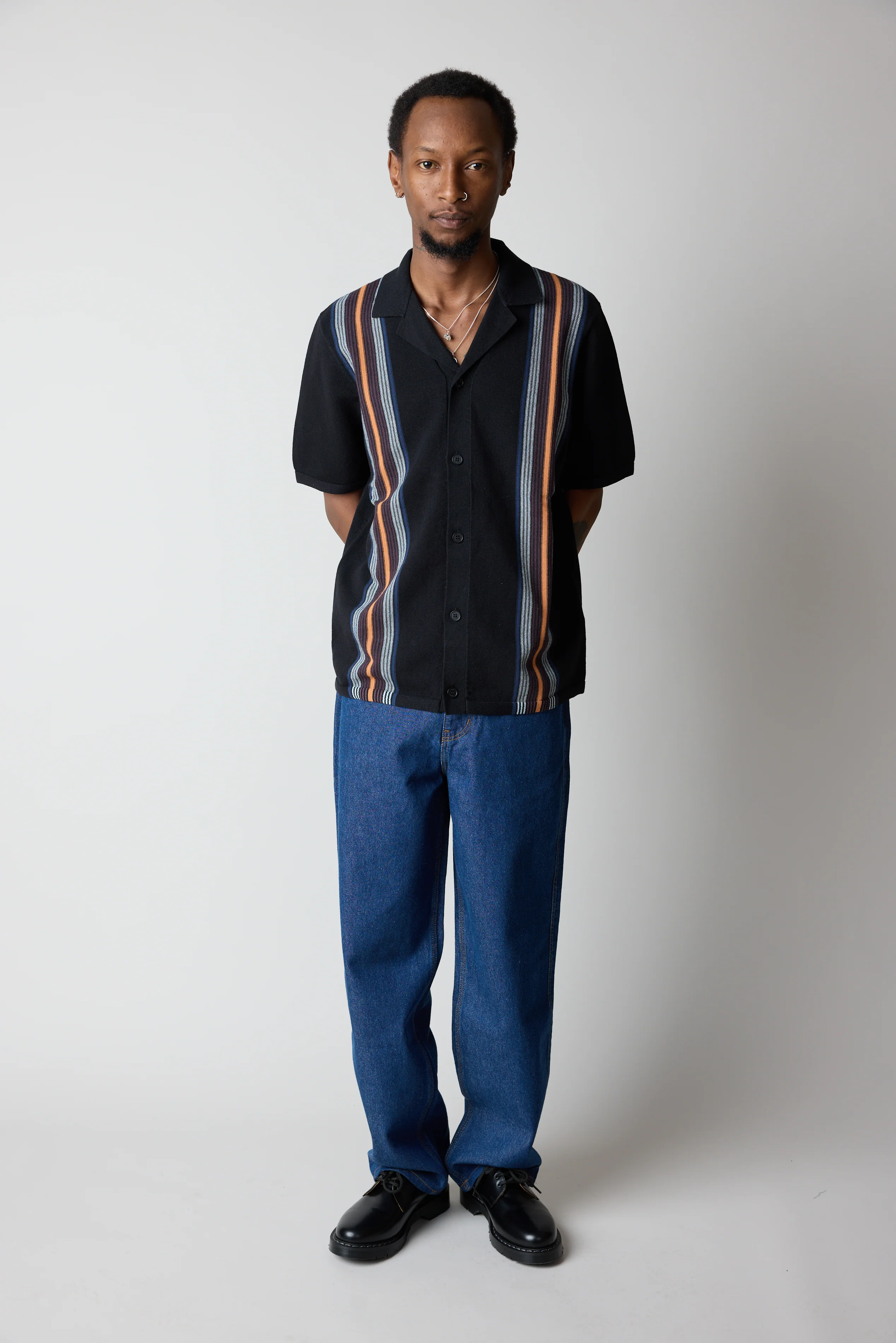 S/S Ivy Shirt - Black/Multi - Image 2