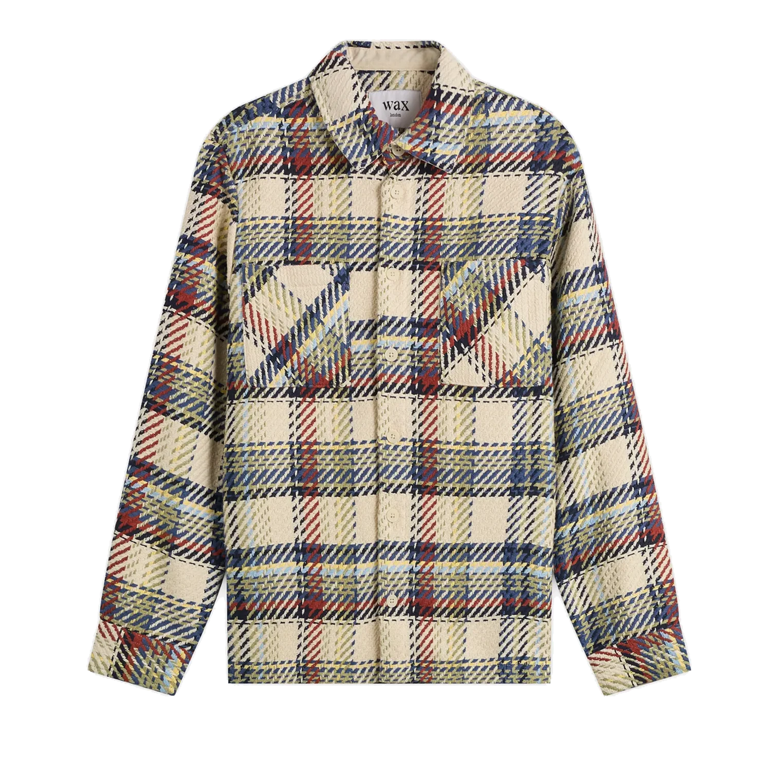 Whiting Overshirt - Jazz Weave Ecru And Multicolour