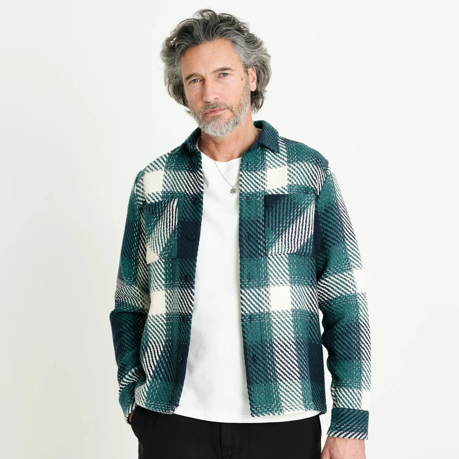 Whiting Overshirt - Ombre Green - Image 3