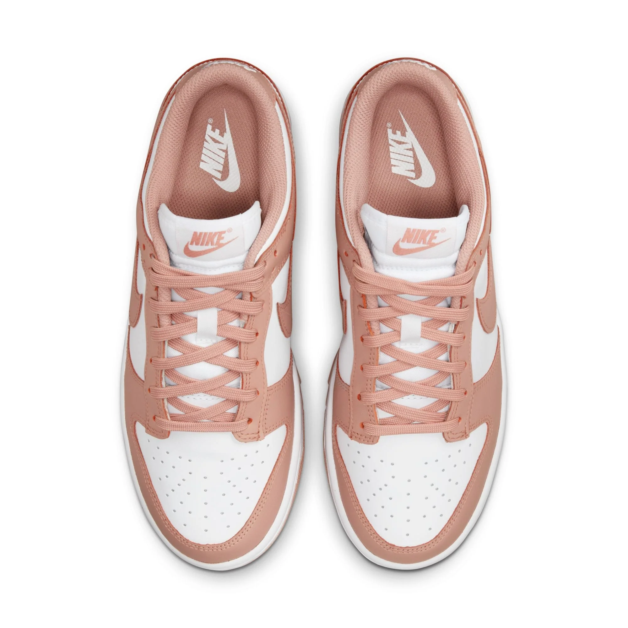 Women's Nike Dunk Low - White Rose/Whisper - Image 17
