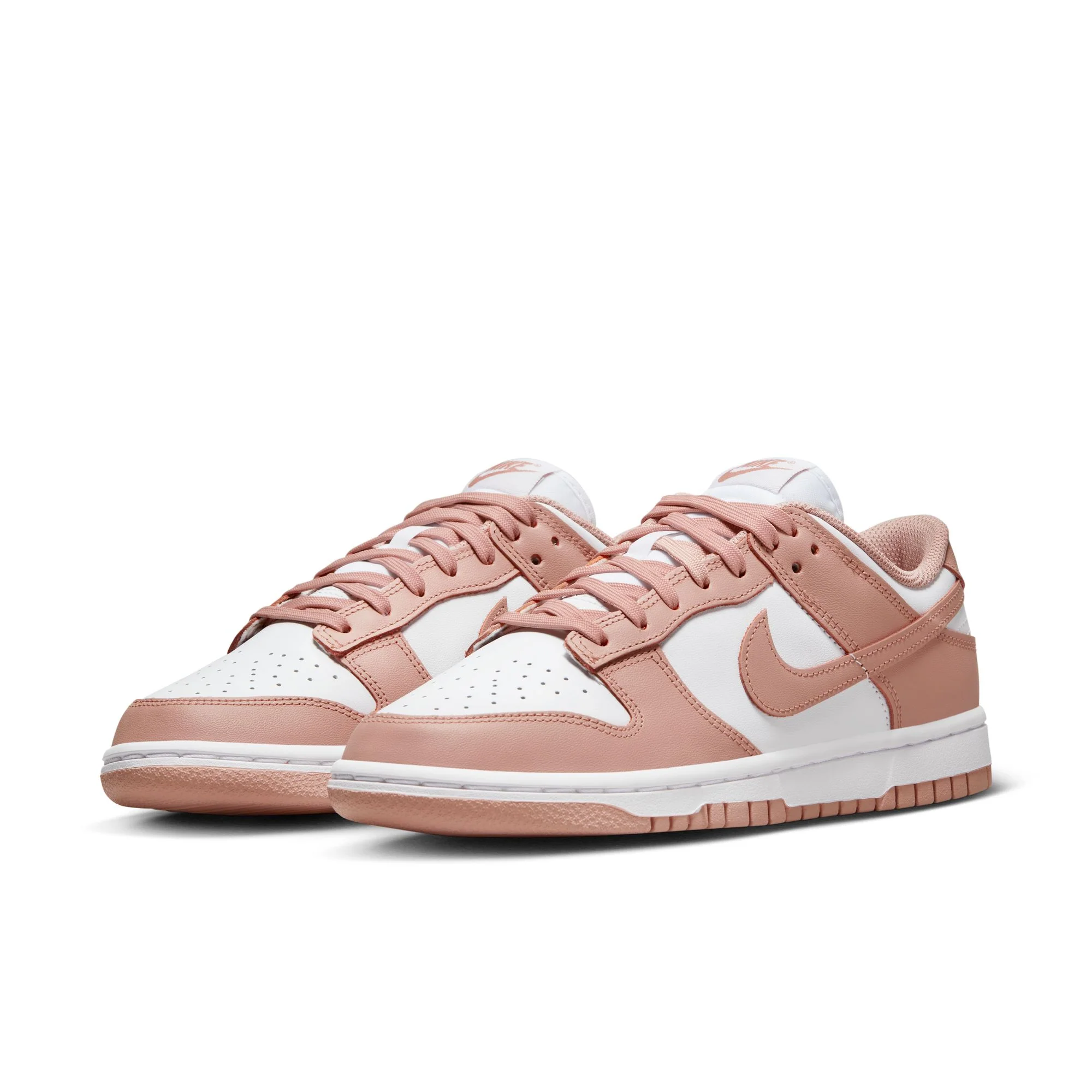 Women's Nike Dunk Low - White Rose/Whisper - Image 6